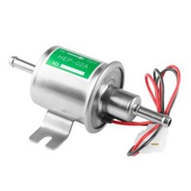 HEP02A 새로운 가스 디젤 연료 펌프 인라인 저압 전기 연료 펌프 12 v 24 v 전자 펌프 전자 디젤 펌프, Silver 12V+이탈리아