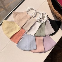 국내제작 필터교체형 빨아쓰는 린넨 면 마스크