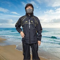 40년경력장인제작 바다낚시복 고어텍스 낚시복 상하세트, XL, 골드라인