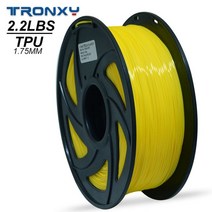 Tronxy-빅 3d 프린터 필라멘트 TPU 3D 유연한 1.75mm 2.2 LBS (1KG) 소재 색상 더 많은, 07 1 KG TPU Yellow
