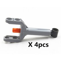 오토바이탑박스 등받이 브라켓 배달 알루미늄 자동 잠금 벽돌 빌딩 블록 기술 부품 선형 액추 터 장난감 위한 최고의 브랜드와 호환 가능, 4개