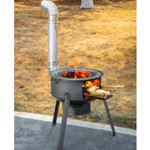 드럼통 소각로 주물화목난로 농장 농촌 쓰레기 소각, 35cm+1.5 두께 고급세트+사진 참조