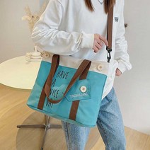 엠플래닛 레터링 포인트 단추 가방 여성숄더백 패션숄더백 캔버스백 에코백