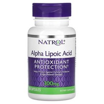 나트롤 NATROL (나트롤) 알파 리포산 300 mg 50 캡슐 143859, 300mg -선택하신 용량이 사진보다 우선합니다., 50 개