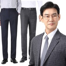 봄신상 세련된 노턱 사방스판 허리밴드 남성 정장바지