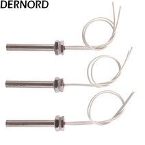 DERNORD 12v 침수 카트리지 히터 12v로드 M16 스레드 전기 관형 물 난방 요소 100w 150w 200w, CHINA