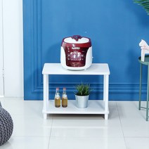 국산튼튼한 조립식 렌지대 전자렌지수납장 다용도주방선반 밥솥다이, 화이트