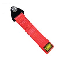 견인 스트랩 고리 줄 인치 자동차 수정 트레일러 벨트 트렌드 트레일러 로프 고강도 로프, 로고 레드