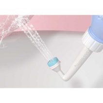 휴대용 초소형 비데 경량 펌프 여행용비데 캠핑용, 500ml 블루
