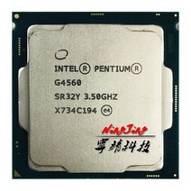 CPU 인텔 펜티엄 G4560 3.5 GHz 듀얼 코어 쿼드 스레드 54W CPU 프로세서 LG 호환 호환A 1151, One Color_One Size, 한개옵션0, 상세 설명 참조0