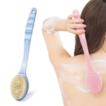 파스텔샤워브러쉬 목욕브러쉬 등브러쉬 부드러운브러쉬, 핑크, 1개