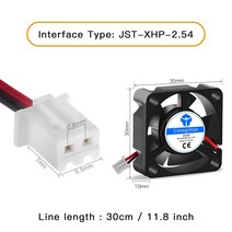 초정밀 3D 프린터 부품 3010 미니 쿨러 팬 30x30x10MM 12V 5V 24V 2 핀 DC 소형 냉각 DIY Reprap j-head ho, 03 3010 24V_02 2pcs