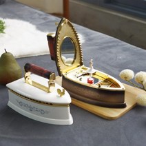 발레리나 다리미 (2color) 오르골, 화이트, 화이트