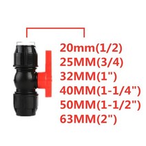 계량기동파방지 배관청소 환기구 에어컨 배수 플라스틱 워터 파이프 퀵 밸브 커넥터 PP 튜브 볼 액세서리, 01 Black_01 Pipe 20mm