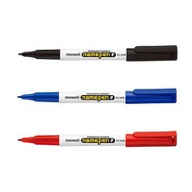 모나미 중간글씨용 네임펜 Fine, 흑색, 18개입