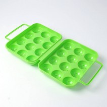 라온지니 휴대용 12구 계란케이스 그린 에그케이스 계란트레이 냉장고계란정리