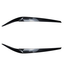 BMW 악세사리 호환 부품 ABS 광택 이블 헤드라이트 눈썹 5 시리즈 G30 G31 M5 520i 520d 525i 530i 530d 540i 3D 스티커 2 개, [02] Carbon Look