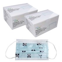 3겹 일회용 어린이 마스크 MB필터 캐릭터 덴탈 3중필터, 100매, 블루팬더