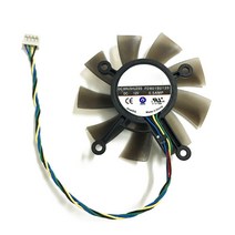75mm FD8015U12S DC12V 0.5AMM 4 핀 냉각기 팬 560 GTX550TI HD7850 그래픽, 검은색