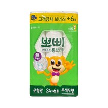 뽀삐 롱 프리미엄 도톰한 2겹 30m30롤 화장지, 1팩, 30롤