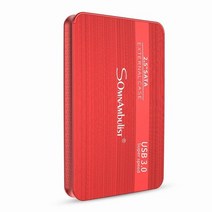 somnambulist 외장 하드 드라이브 1tb 하드 디스크 1tb disco duro externo 저장 장치 노트북 데스크탑 hd externo 500gb hdd, 빨간색, 2TB