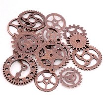 기어부품 기어가공 기어제작GearsSmall 크기 8-25mm 믹스 합금 기계식 Steampunk 톱니 바퀴 및 기어 Diy 액, Red Copper
