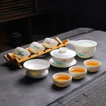 차판 다도 수제 세라믹 두꺼운 화상 방지 중국 차 가정용 환대, 14.Picture Style