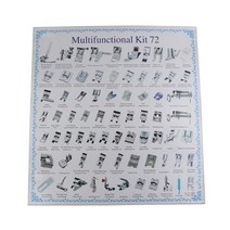 자수 미싱 11/32/42/48/52/62/35/45 pcs 재봉틀 부품 세트 노루발 다기능 키트 조합, 09 72