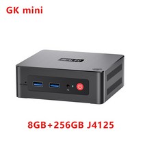 소형PC 미니PC 산업용미니PC Beelink-미니 S GK 미니 인텔 셀러론 J4125 N5095 윈도우즈 11 PC DDR4 8GB 2, 03 UK, 02 8GB 256GB J4125