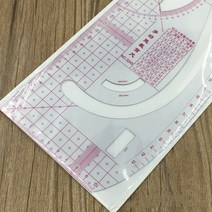 시접자 곡자 방안 모드 원단 패턴지 퀄트 Mul-tifunction 절단 눈금자 플레이트 제작 의류 샘플 야드 스틱, 한개옵션0