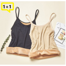 [원더우먼] 여자 발열 나시 기모 나시 블랙 베이지 런닝 1+1