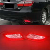 2PCS 도요타 캠리 2015 2016 자동차 LED 전구 후방 브레이크 라이트 범퍼 리플렉터 중지 신호등 테일, 3 Functions