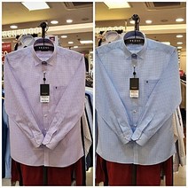 예작 [예작]20년 정상이월 디지털 도트 프린트 긴소매 일반셔츠 YJ0SBR509-BL.VI