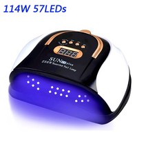 젤 네일 램프 드라이기 건조 114W LED UV 빛 광택 57 전문 매니큐어에 대 한 건조기 페디큐어 Epuipment, CHINA_114W C4 White | US plug