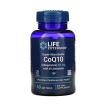 라이프익스텐션 카네카 코큐텐 유비퀴논 60정 리모넨 CoQ10 Limonene