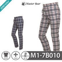 제로골프 MASTER BEAR 마스터베어 패턴체크 팬츠 Model No_M1-7B010