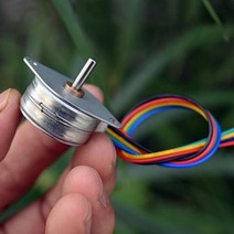 BLDC 서보 소형 스텝 스테핑 감속모터 감속기 엔코더 미니 4상 5선 스테핑 모터 25mm 마이크로 25 spg0001 15도 스테퍼 모터 장난감 엔진, 없음