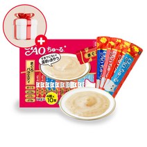대용량 고양이 간식 이나바 챠오츄르 고양이 (SC-131)구루메 참치 버라이어티 40P, 단품