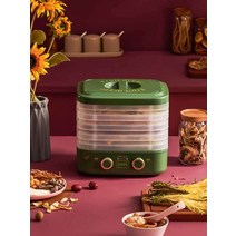 스마트 과일 건조기 동결 고양이 간식 수제 고구마, 녹색 더블 노브 모델 용량 증가