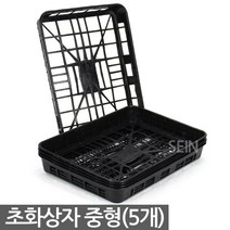 초화상자 대형 5개 - 모종 트레이 육묘상자 화분 포트상자 포트운반 모종운반 삽목상자 초화박스 육모박스 이색포트 연결구 연결포트, 02_세인_초화상자(중) X 5개