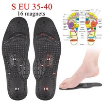 68 자석 마사지 안창 남녀 겸용 발 지압 신발 패드 요법 체중 감량을위한 슬리밍 안창 족저 근막염 패드, 내가 35-40이라면, 1 쌍