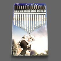 Kalimba 17 Keys 엄지 손가락 피아노 아크릴 Mbira 몸 악기 나무 스마스 창조적 인 음악 상자, 05 E