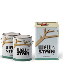 누구나 혼자 잘 칠할 수 있는 웰 WELL 오일스테인 DIY 페인트 4리터, 월넛