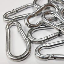 강철비너 캠핑 차량용 카라비너 6cm, 스텐비너 캠핑 차량용 카라비너 12cm, 스텐비나