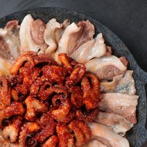 읍내쭈꾸미X캠핑의도리 쭈꾸미 300g 뽈항정 150g 냉동 양념 쭈삼불고기 캠핑 매콤 볶음, 매운맛300g+뽈항정150g