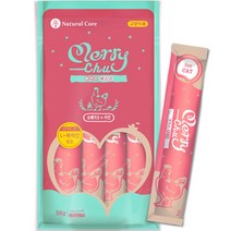 네츄럴코어 메리츄 고양이 간식 56g, 오메가3 + 치킨 혼합맛, 6팩