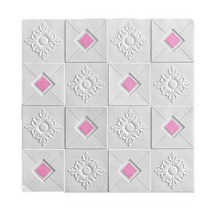 셀프 도배 수동 원룸 셀프 기계 풀칠기 풀 바르는 미장 70x70cm 3D 폼 스테레오 벽 스티커 자체 접착 DIY, 05 C-pink