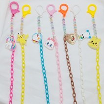 캐릭터 이름 야광 체인 남아 여아 마스크 스트랩 4 5 6 7세 어린이집 유치원 생일선물