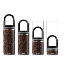 프리파라 EVAK 진공 밀폐용기 (원두 보관통 커피 보관용기), 02-2컴팩 진공밀폐용기 미디엄 유리B322