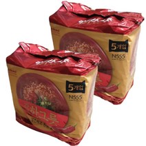 제조원팔도 라면한그릇 얼큰하고 매운맛 115g 5개입 x 2팩 청양고추엑기스분말함유, 1개